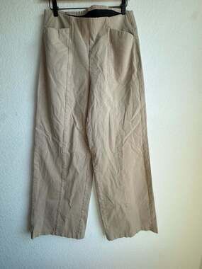 Old Navy High-Rise Seamed Wide-Leg Khaki Pants